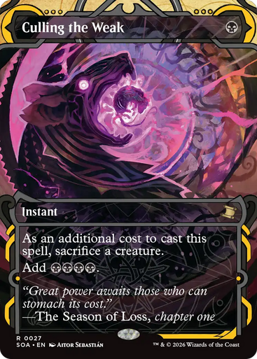 Culling the Weak (Mystical Archive) | Secrets of Strixhaven Mystical Archive、Magic: The Gathering、kayou