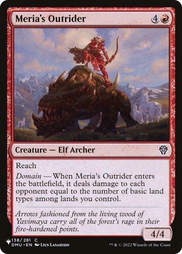 Meria's Outrider (LIST-138/281) - The List、Wizards of the Coast、kayou