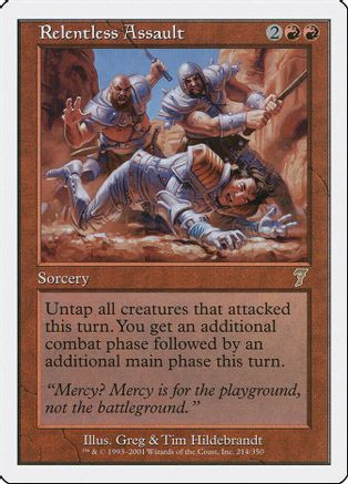 Relentless Assault (7ED-214) - 7th Edition、Wizards of the Coast、kayou