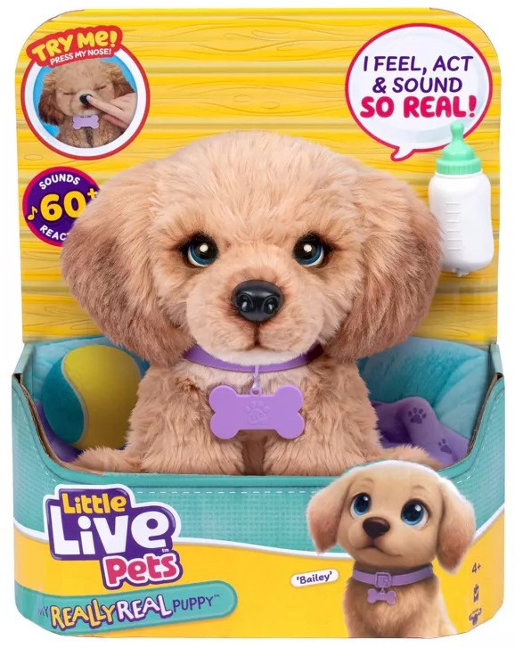 Little Live Pets My Really Real Puppy Bailey Electronic Pet 60+ Sounds & Reactions!、ToyWiz、kayou