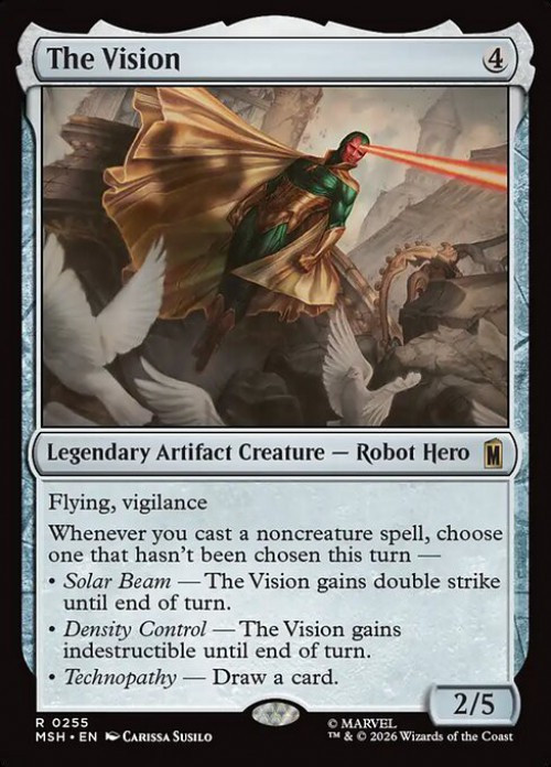 MtG Marvel Super Heroes Rare FOIL The Vision #255、ToyWiz、kayou