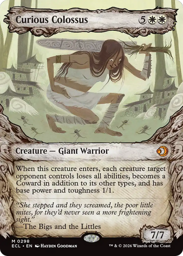 Curious Colossus (Fable Frame Foil) | Lorwyn Eclipsed、Magic: The Gathering、kayou
