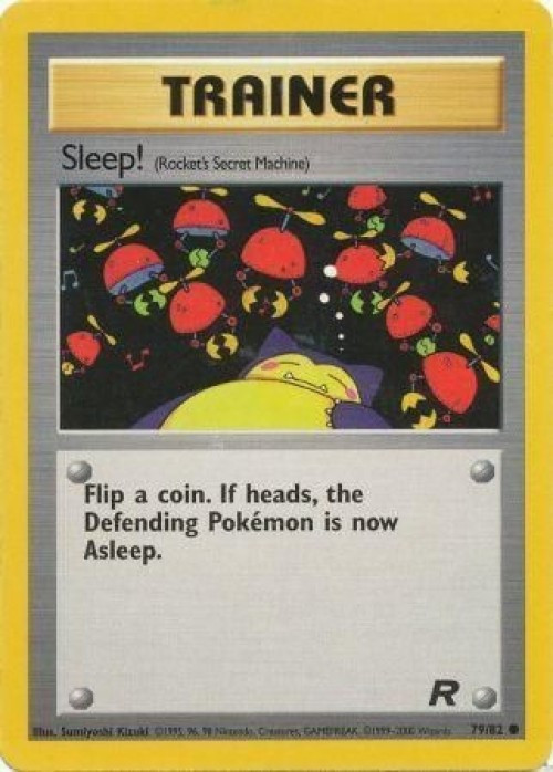 Pokemon Team Rocket Common Sleep! #79 Moderately Played、ToyWiz、kayou