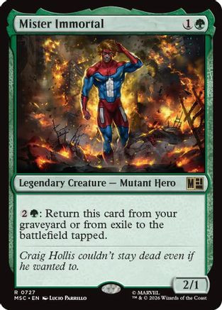 Mister Immortal (MSC-727) - Commander: Marvel Super Heroes、Wizards of the Coast、kayou