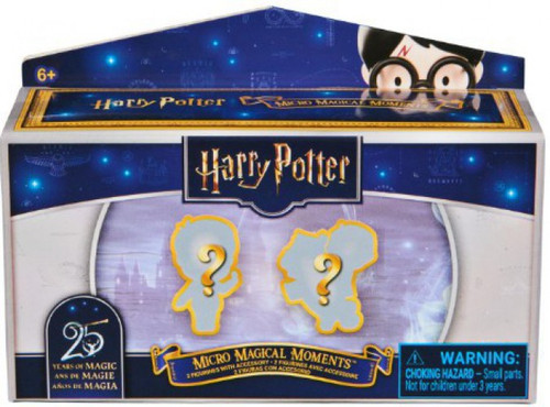 Harry Potter Wizarding World Micro Magical Moments 25th Anniversary 1.5-Inch Mystery Figure 2-Pack 2 RANDOM Figurines with Accessory、ToyWiz、kayou