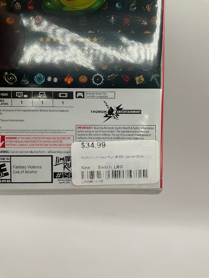 UnderMine Nintendo Switch Sealed、Collector Store LLC - VG、kayou