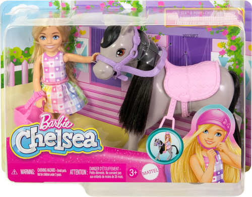Barbie Family & Friends Club Chelsea Chelsea & Pony Mini Doll Set、ToyWiz、kayou