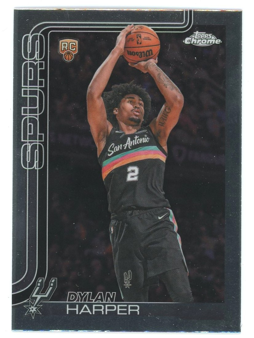 NBA 2025-26 Topps Chrome Basketball Dylan Harper #152 Rookie、ToyWiz、kayou