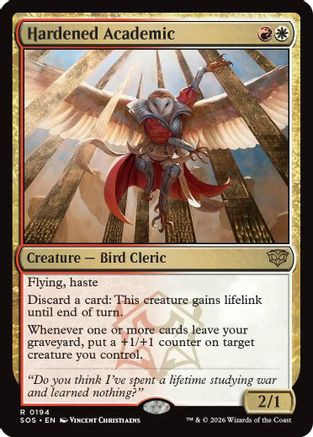 Hardened Academic (SOS-194) - Secrets of Strixhaven Foil、Wizards of the Coast、kayou