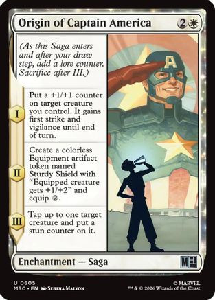 Origin of Captain America (MSC-605) - Commander: Marvel Super Heroes、Wizards of the Coast、kayou