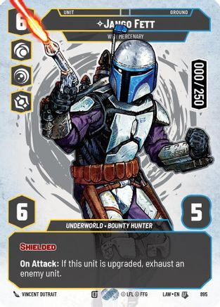 Jango Fett - Wily Mercenary (Serialized) (895) - A Lawless Time Foil、Fantasy Flight Games、kayou