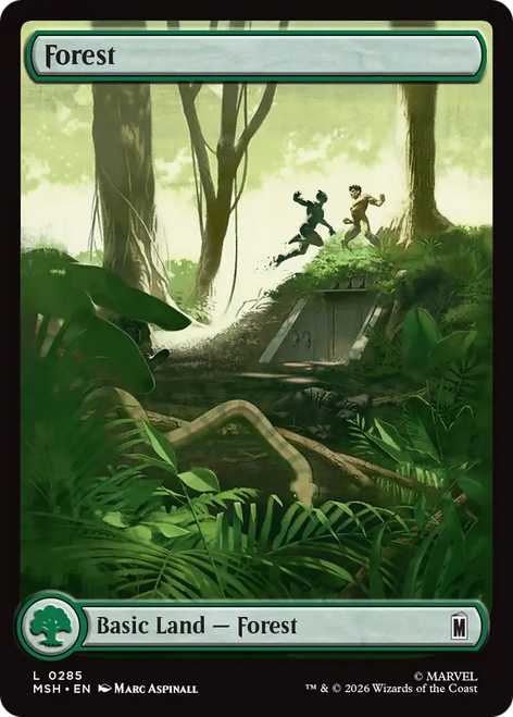 Forest (#285) (Full Art) | Marvel Super Heroes、Magic: The Gathering、kayou