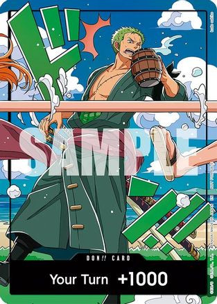 DON!! Card (World United) (Zoro) One Piece Promotion Cards Foil、Bandai、kayou