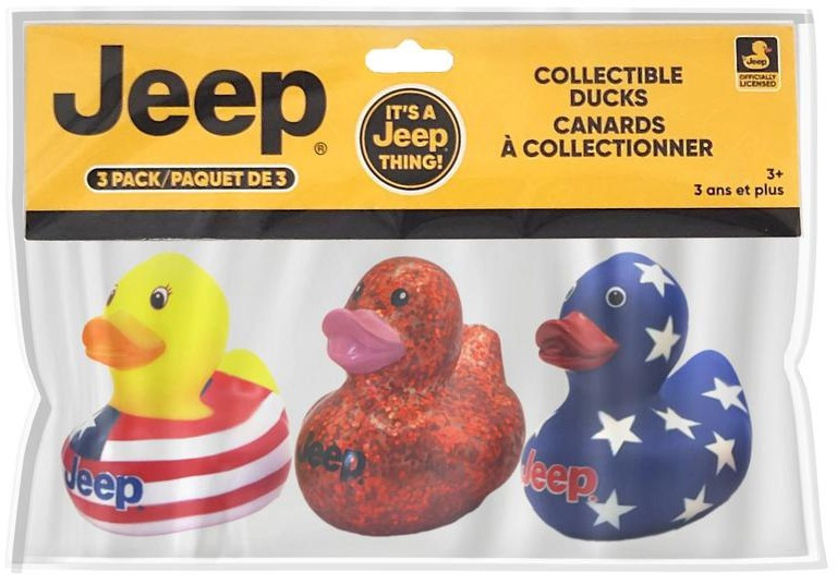 Jeep Stars, Stars/Stripes & Red Glitter 2-Inch Collectible Duck 3-Pack、ToyWiz、kayou