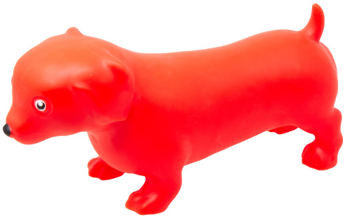 Squeeezy Dachshund RED 8.5-Inch Squeeze Toy、ToyWiz、kayou