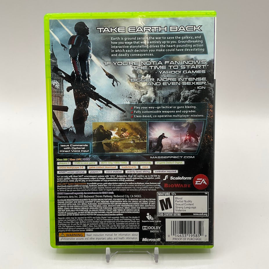 Mass Effect 3 Xbox 360 Used #2、Collector Store LLC - VG、kayou