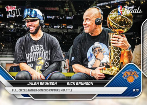 NBA New York Knicks 2025-26 NOW Basketball Jalen Brunson #343 Father Son Duo Capture NBA Title!、ToyWiz、kayou