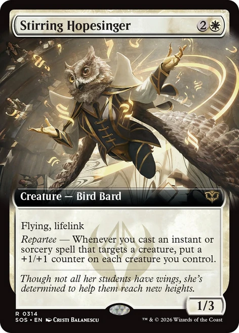 Stirring Hopesinger (Extended Art) | Secrets of Strixhaven、Magic: The Gathering、kayou