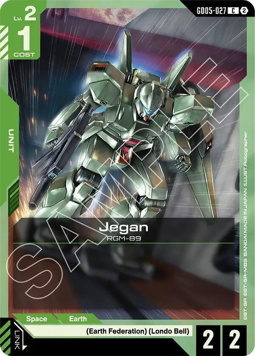 Gundam Trading Card Game Freedom Ascension Common Jegan GD05-027、ToyWiz、kayou