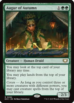 Augur of Autumn (EOC-092) - Commander: Edge of Eternities、Wizards of the Coast、kayou