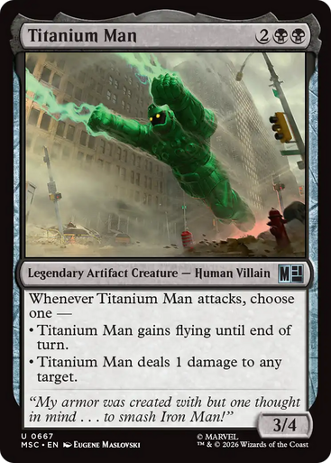 Titanium Man (Foil) | Marvel Super Heroes Commander、Magic: The Gathering、kayou