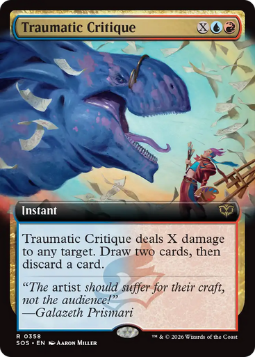 Traumatic Critique (Extended Art Foil) | Secrets of Strixhaven、Magic: The Gathering、kayou