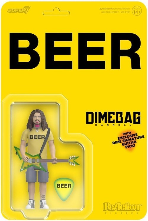 ReAction Dimebag Darrell Action Figure BEER Shirt (Pre-Order ships April)、ToyWiz、kayou