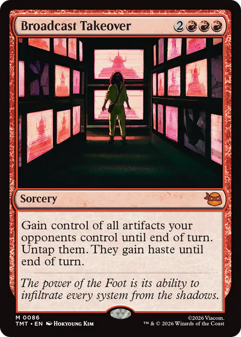 Broadcast Takeover (Foil) | Teenage Mutant Ninja Turtles、Magic: The Gathering、kayou
