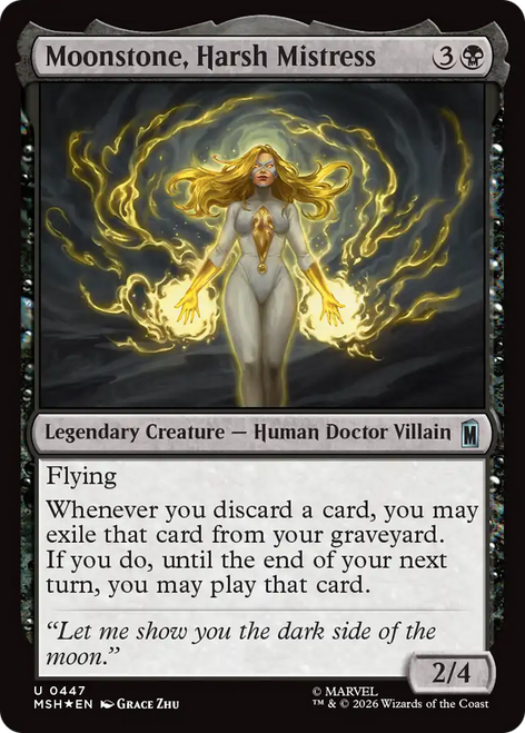 Moonstone, Harsh Mistress (Surge Foil) | Marvel Super Heroes、Magic: The Gathering、kayou