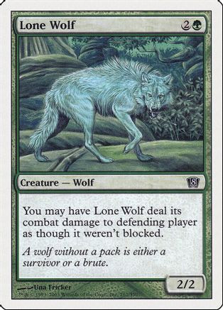 Lone Wolf (8ED-262) - 8th Edition、Wizards of the Coast、kayou