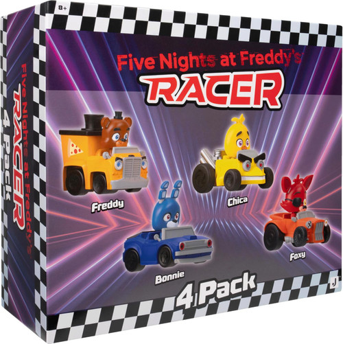 Five Nights at Freddy's Classic Freddy Racers Freddy, Chica, Bonnie & Foxy Vehicle 4-Pack、ToyWiz、kayou