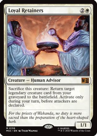 Loyal Retainers (Surge Foil) (MSC-136) - Commander: Marvel Super Heroes Foil、Wizards of the Coast、kayou