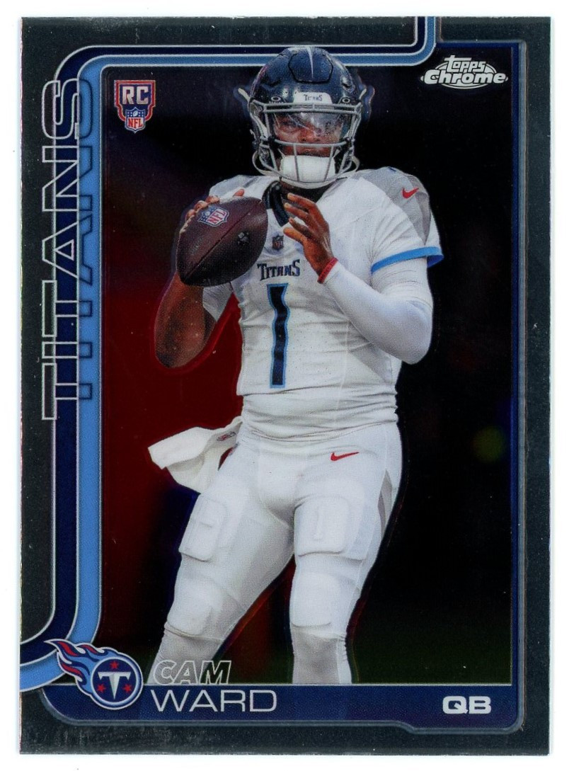 NFL 2025 Topps Chrome Cam Ward #314 Rookie、ToyWiz、kayou