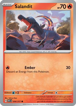 Salandit 34 - ME Ascended Heroes、The Pokémon Company、kayou
