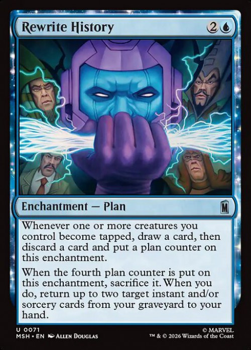MtG Marvel Super Heroes Uncommon Rewrite History #71、ToyWiz、kayou