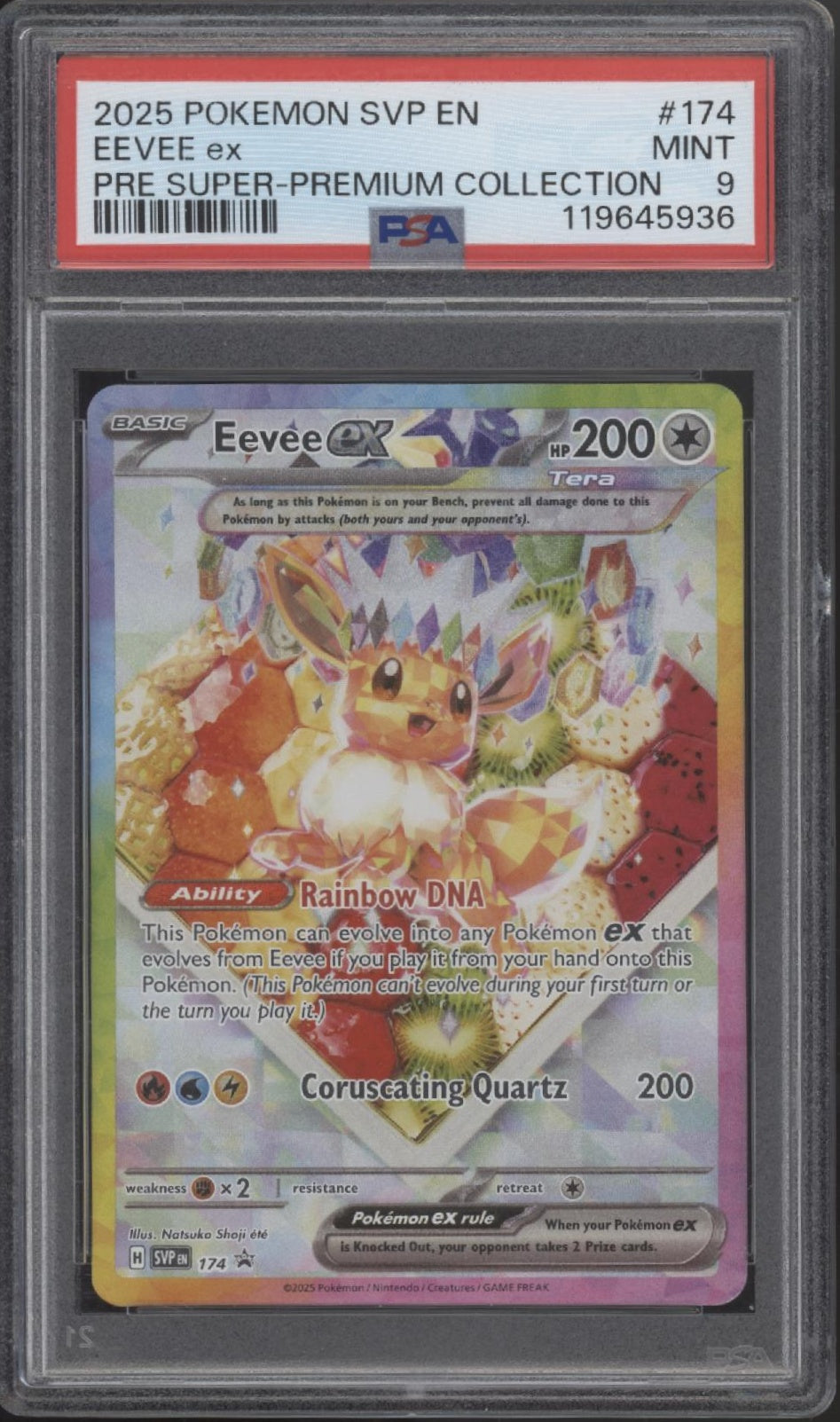 Eevee ex Pokemon Pre Super Premium Collection #174 PSA 9、Collector Store LLC Gaming、kayou
