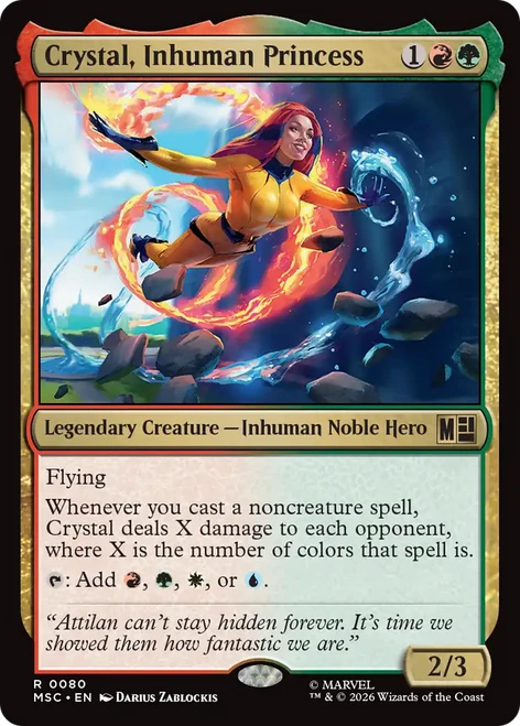 Crystal, Inhuman Princess (Surge Foil) | Marvel Super Heroes Commander、Magic: The Gathering、kayou