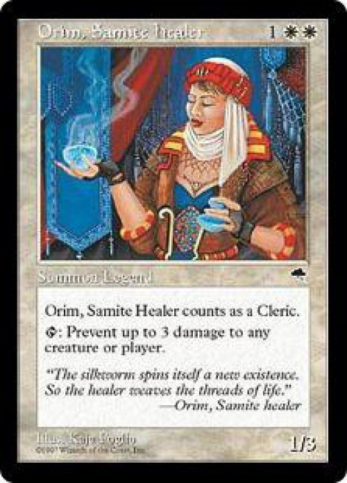 MtG Tempest Rare Orim, Samite Healer #32 Lightly Played、ToyWiz、kayou