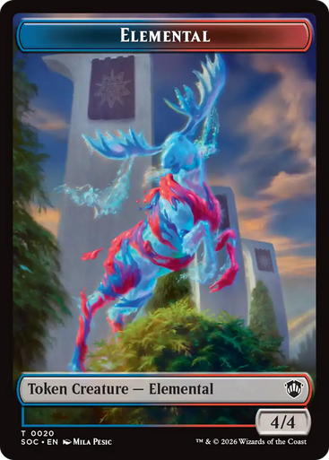 Secrets of Strixhaven Commander - Elemental Token (#20) (Foil) | Secrets of Strixhaven Commander、Magic: The Gathering、kayou