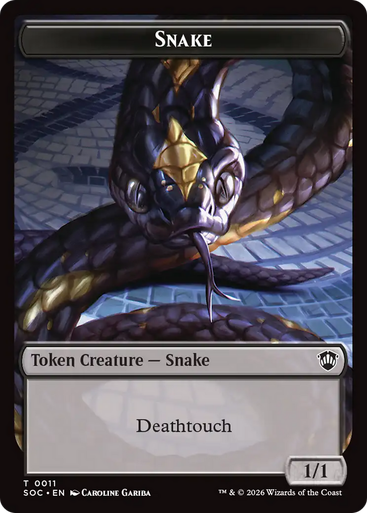 Secrets of Strixhaven Commander - Snake Token | Secrets of Strixhaven Commander、Magic: The Gathering、kayou