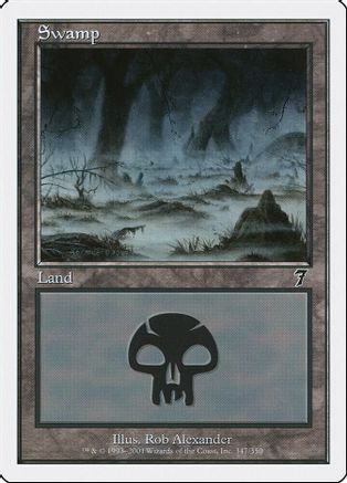 Swamp (347) (7ED-347) - 7th Edition Foil、Wizards of the Coast、kayou
