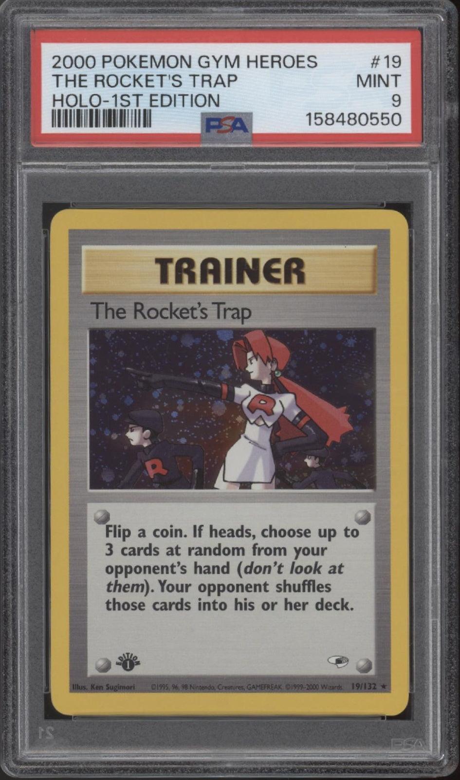 The Rocket's Trap Pokemon Gym Heroes Holo 1st Edition #19 PSA 9 #2、Collector Store LLC Gaming、kayou