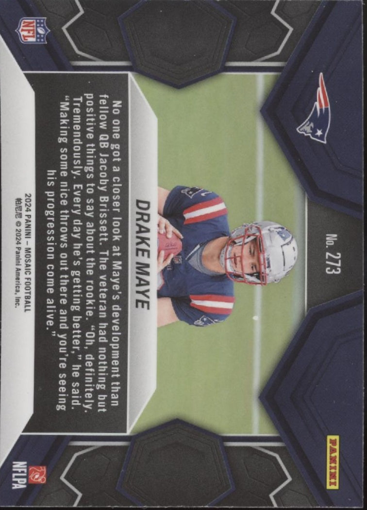 Drake Maye 2024 Panini Mosaic NFL Debut RC #273、Collector Store LLC、kayou