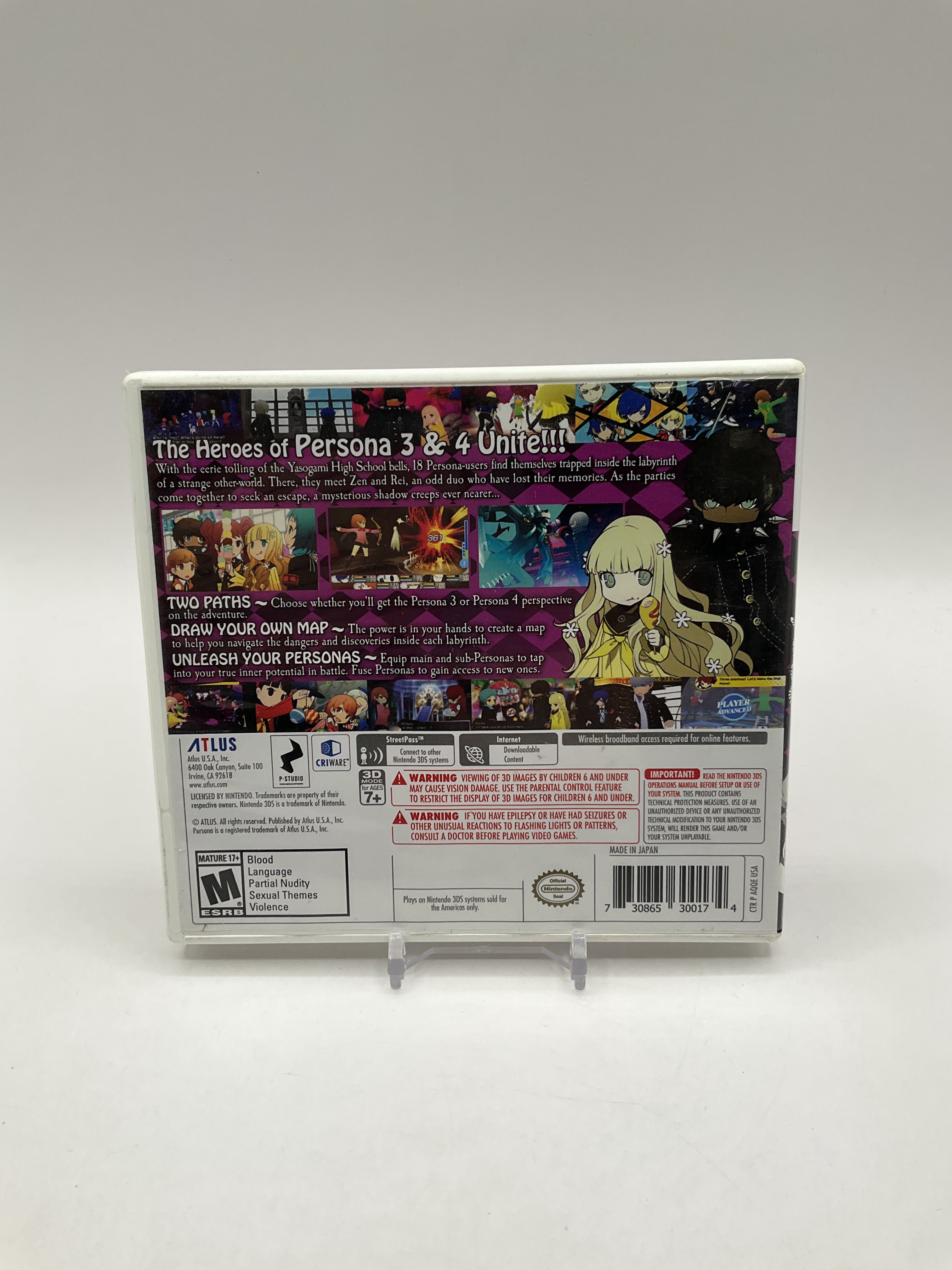 Persona Q: Shadow of the Labyrinth Nintendo 3DS Used、Collector Store LLC - VG、kayou