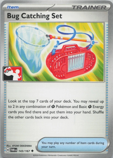 SV Twilight Masquerade 143/167 Bug Catching Set (Prize Pack League Promo Non-Holo Left Side Stamp)、Pokemon、kayou