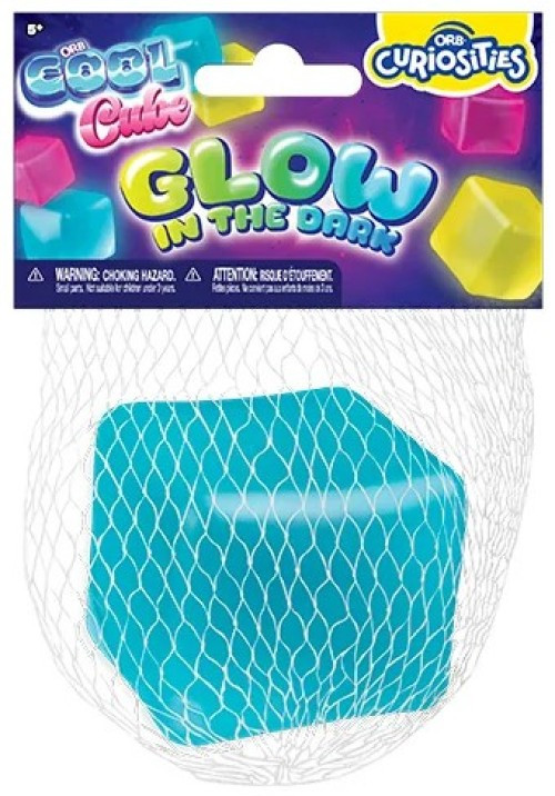 Sugar Swaps Cool Cubes BLUE 2-Inch Squishy Squeeze Toy Glow-in-the-Dark、ToyWiz、kayou