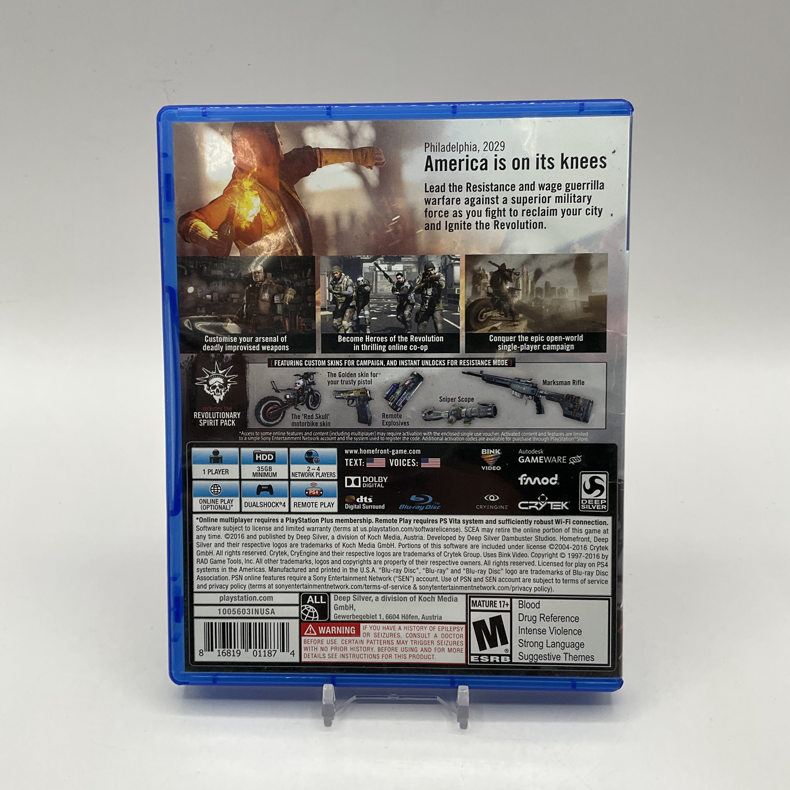Homefront The Revolution Playstation 4 Used、Collector Store LLC - VG、kayou
