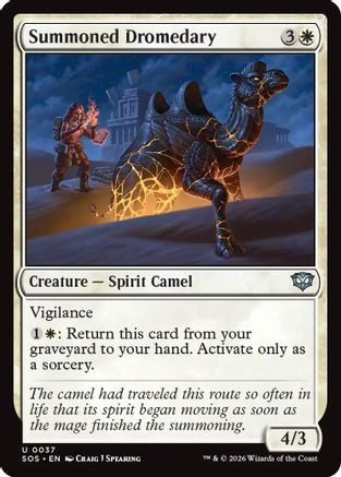 Summoned Dromedary (SOS-037) - Secrets of Strixhaven Foil、Wizards of the Coast、kayou
