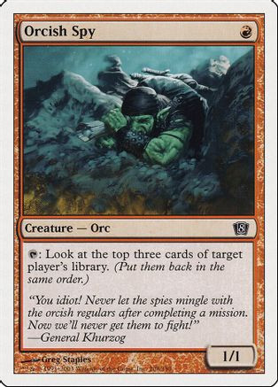 Orcish Spy (8ED-208) - 8th Edition、Wizards of the Coast、kayou