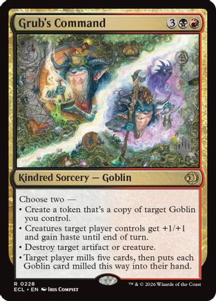 Grub's Command (PPECL-228) - Promo Pack: Lorwyn Eclipsed、Wizards of the Coast、kayou
